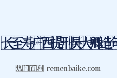 长至寿广西提刑吴大卿造句是什么意思的图片